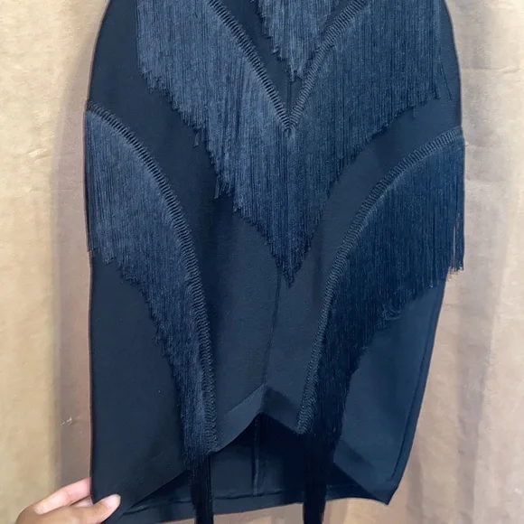 Fringe strapless dress - Picture 5 of 6